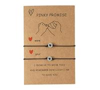 Pinky Promise Distance Matching Bracelets Luminous Love Charms Luck Berfor Best Friends Couple Family Women Men Teen Girls Regali