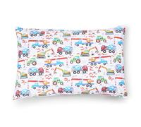 PinkZebra 20 x 30 cm, federa per cuscino per neonati e bambini, in 100% cotone, per ragazze e ragazzi, in eco tex con chiusura lampo, prodotto nell'Unione Europea, trattore