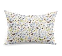 PinkZebra 50 x 60 cm, federa per cuscino in 100% cotone, federa per cuscino, Ecotex Standard 100, chiusura lampo, prodotto nell'Unione Europea, farfalle gialle