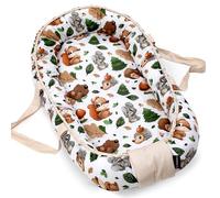 PinkZebra Borsa per il trasporto, 2 in 1, in cotone, stile boschetto