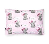 PinkZebra Federa per cuscino da bambina 35 x 40 cm in 100% cotone, federa per cuscino, Ecotex Standard 100, federa per bambini con chiusura lampo, It's a Girl