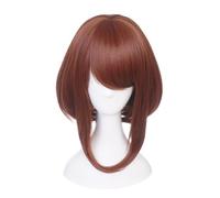 Pinloo Uraraka Ochako Uraraka Ochako Parrucca MHA Cosplay Costume Anime Asui Tsuyu Wig Comic Con Asui Tsuyu Cosplay Halloween Costume