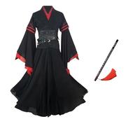 Pinloo Wei Wu Xian Cosplay uniforme tuta con parrucca anime Wei Wu Xian Hanfu Wei Ying Flauto Wei Ying Halloween costumi Cartoon Uniform Comic con outfit