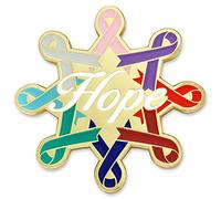 PinMart Spilla smaltata della consapevolezza - Spilla a nastro placcata in nichel e oro - Nastro di prevenzione e sensibilizzazione - Spilla gioiello con chiusura sicura sul retro, 100 Pack, Metallo