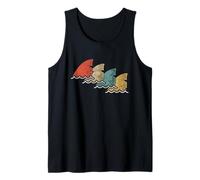 Pinna di squalo Stile retrò Anni '80 Shark Clothes Shark Party Canotta