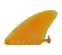 Pinna flessibile per tavola da surf da 11,6 cm per longboard in TPU con composizione del materiale ambientale e base di bloccaggio a vite (giallo)