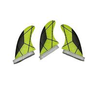 Pinna per tavola da paddle Pinne for tavola da surf Thruster for De Surf Pinne da paddle da 3 pezzi Pinne da nuoto for il surf Goditi al meglio le attività di surf(Double Tabs 2 M YE)