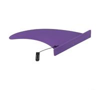 Pinna per tavola da surf, 1 splitter per pinna centrale scorrevole da 22,9 cm per SUP/surf, vestibilità rapida e scorrevolezza stabile, pinna per giornate d'onda e laghi (viola)