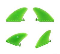 Pinna per tavola da surf da 11,6 cm, montaggio a vite per coda in morbido nylon TPU per un facile tracciamento della rotazione, compatibile con longboard, arancione, verde, leggero, si adatta alla