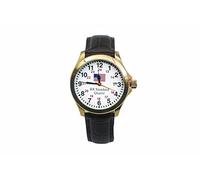 Pinnacle Awards Canada Orologio da polso omologato per ferrovia stradale U S A con data e cassa in acciaio inossidabile, Oro, Abito