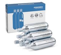 PINNAMAX Set di pompe CO2 per bicicletta - Gonfiatore CO2 con cartucce CO2 da 16 g/25 g, compatto, leggero, compatibile con valvole Presta & Schrader, perfetto per biciclette da corsa e MTB, con