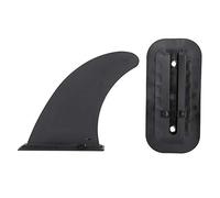 Pinne Coda da Surf Premium da 2 Pezzi Timoni Spartiacque Regolabili per Pinne da Surf Gonfiabili in Plastica Durevole Nero 11,5 x 24,5 cm Accessori per il Controllo della Stabilità