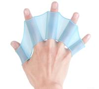 Pinne da nuoto con ragnatele a cinque dita ispirate alle rane, design idrodinamico, riutilizzabili, in silicone, ultra leggere, per allenarsi, taglie S, M, L, per giovani, donne, uomini, piscina e