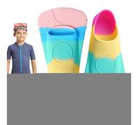 Pinne da nuoto per bambini, in silicone resistente per uso alimentare, pinne da allenamento in silicone per uso alimentare, accessorio per allenamento nuoto, immersioni, snorkeling, piscine, spiagge