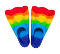 Pinne da nuoto per giovani - Pinne da allenamento corte in silicone, Attrezzatura per immersioni con tubo, , tasche flessibili e confortevoli per i piedi, design di protezione contro il