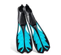 pinne da nuoto, Pinne da immersione flessibili e comode for adulti, pinne lunghe professionali for apnea, pinne da nuoto in gomma antiscivolo, attrezzatura for lo snorkeling(White style,S code)
