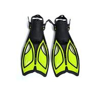pinne da nuoto, Pinne da nuoto flessibili e regolabili for adulti, for snorkeling, pinne corte in silicone for allenamento professionale di immersioni(Vert,S code)