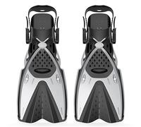 pinne da nuoto, Pinne da nuoto regolabili for snorkeling professionali, pinne da immersione, attrezzatura for sport acquatici for principianti, portatile(Grey,MD S code)