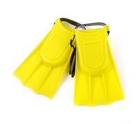 Pinne da nuoto regolabili per bambini, con design antiscivolo e materiali durevoli in EVA + PVC, ideali per sostenere i giovani subacquei e offrire una vestibilità comoda (giallo)