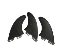 Pinne da surf FCS2 AM2 Honeycomb Dual Tab Hexa Core Thruster, set 3 pezzi