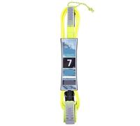 Pinne da surf Leash for tavola da surf da 7 piedi for shortboard, leash di sicurezza a spirale con cinturino alla caviglia e girevole a doppio blocco, accessori Facile da installare(Fluorescent Green)