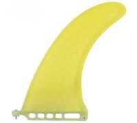 Pinne da surf Pinna da surf a nido d'ape da 10" con timone a singola montato al centro for surf, design leggero e wave riding Facile da installare(Fluorescent yellow)