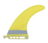 Pinne da surf Pinna da surf a nido d'ape SURF da 8" - Pinna con timone a singola montata al centro for surf longboard, design durevole Facile da installare(Fluorescent Yellow)