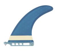 Pinne da surf Pinna da surf a nido d'ape SURF da 8" - Pinna con timone a singola montata al centro for surf longboard, design durevole Facile da installare(Dark Blue)