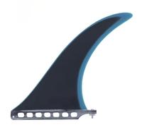 Pinne da surf Tavola da surf con anima a nido d'ape, timone a pinna singola, pinna centrale in fibra di vetro leggera da 9" for longboard, resistenza ridotta Facile da installare(Blue)
