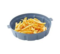 Pinne di cottura in silicone rotondo - inserto friggitore durevole, vassoio per impugnatura anti -scod, tappetino non stick riutilizzabile, foglio forte resistente al calore | Comodo accessorio a micr