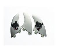 Pinne for tavola da surf FCS IL/M/s in fibra di carbonio e nido d'ape, pinne for paddleboard in mare, set 3 pezzi, accessori