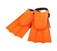 Pinne Immersione Junior 18.5cm Design Aerodinamico | EVA e PVC robusti, suola antiscivolo, design ergonomico, ideali per principianti, durata nel tempo(Orange)