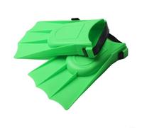 Pinne Immersione Junior 18.5cm Design Aerodinamico | EVA e PVC robusti, suola antiscivolo, design ergonomico, ideali per principianti, durata nel tempo(Green)
