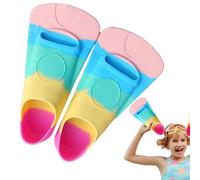 Pinne per bambini in silicone pinne di nuoto - pinnes da nuoto di alimentare | Attrezzatura da snorkeling su immersione leggera per bambini | Attrezzatura di formazione professionale per piscina