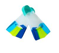 Pinne Regolabili Leggere in Silicone Per Il Fitness Subacqueo E L'allenamento | Tutte Le Stagioni Per Adulti Bambini Uomini E Donne | Taglie 30-47 EU (Green,XS(33-35 EU))