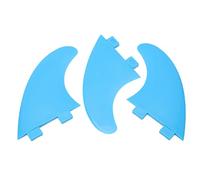 Pinne Surfboard in Nylon e Fibra di Vetro 3 Pezzi Blu, Accessori Thruster per Longboard - Resistenti e Flessibili per Ottime Prestazioni in Mare