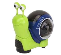Pinnee Elettriche Baby Giocattolo Universale Che Scuote la Testa Strisciante con Proiezione Leggera 3D, Musica per L'interazione del Figlio dei Genitori (Verde)