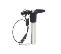 Pino a blocco a sfera a rilascio rapido a pulsante e maniglia a T in acciaio inossidabile con cordoncino, diametro 5/6/8/9.5/10/12/16/20mm, 10x75mm