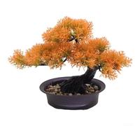 Pino bonsai artificiale per interni in ambienti di lavoro, case e studi con struttura in plastica non scolorisce (F)