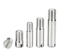 Pino Cilindrico Filettato Esterno Fenduto in Acciaio Inossidabile 304 - Dimensioni M2 a M10 - Resistente alla Corrosione - Specifiche Base: Acciaio 304, Cilindrico, Filettatura Esterna 20pcs M5*16