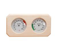 Pino di Legno Sauna Hygrothermograph Termometro facile da leggere per la