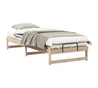 Pino massello Design moderno Piattaforma 80 x 220 cm Naturale