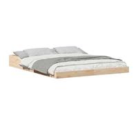 Pino massello Moderno a piattaforma Base per letto 150x200 cm Marrone