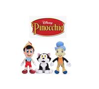 PINOCCHIO PELUCHE 30 CM GRILLO PARLANTE FIGARO GATTO ORIGINALE DISNEY SOFT PLUSH