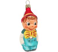 Pinocchio Rosso/Turchese 10cm - Schatzhauser Natale, Lauschaer Glaskuns