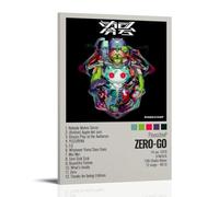 PinocchioP - Poster su tela, motivo: album Zero-Go, decorazione artistica da parete per soggiorno, 50 x 75 cm, con cornice