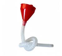PinoLab Imbuto Universale per Benzina e Olio con Prolunga Flessibile 65cm - Set Travaso Liquidi per Taniche e Serbatoi - Imbuto con Bocca Larga Anti-Schizzi e Tubo Corrugato