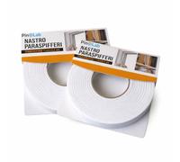 PinoLab Nastro Paraspifferi Set da 2 Pezzi 1cm x 4,5m - Guarnizione Adesiva Antispiffero per Porte e Finestre, Isolante Termico Acustico, Sigillante Anti-Spifferi Autoadesivo in Schiuma