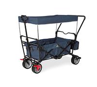 Pinolino 238021 Carrello pieghevole Paxi dlx Comfort con freno, parasole, borsa per il trasporto, comoda maniglia a spinta, portata 70 kg, blu navy