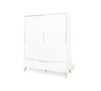 PINOLINO Armadio per cameretta dei bambini Move grande, spazio di archiviazione, maniglie, bianco